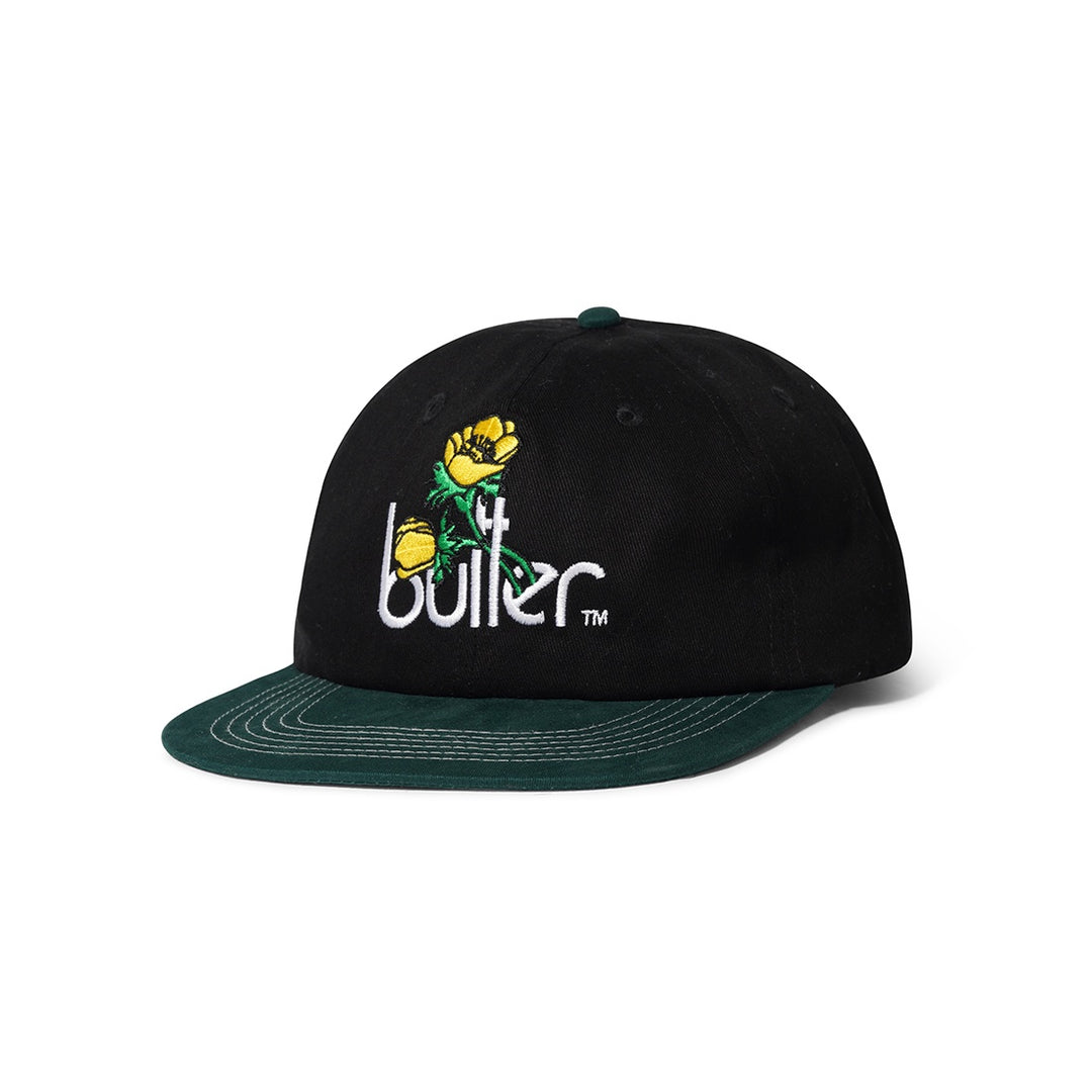 Windflowers 6 Panel Cap Black Sage