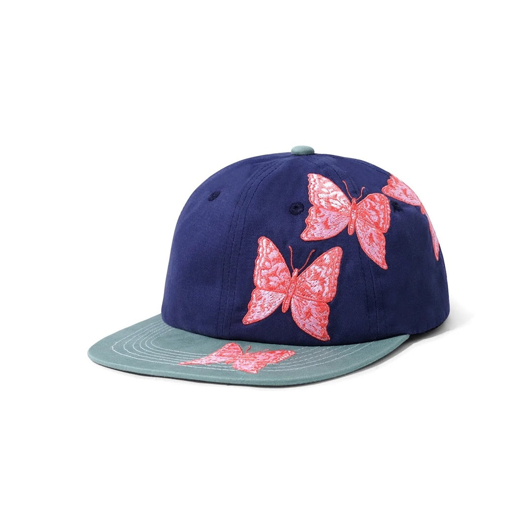 Butterfly 6 Panel Cap Navy Forest