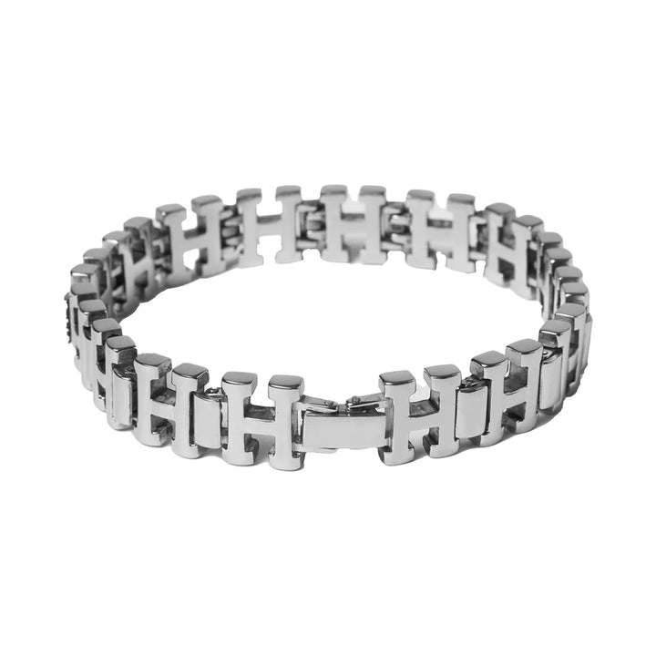 H Link Bracelet - Silver