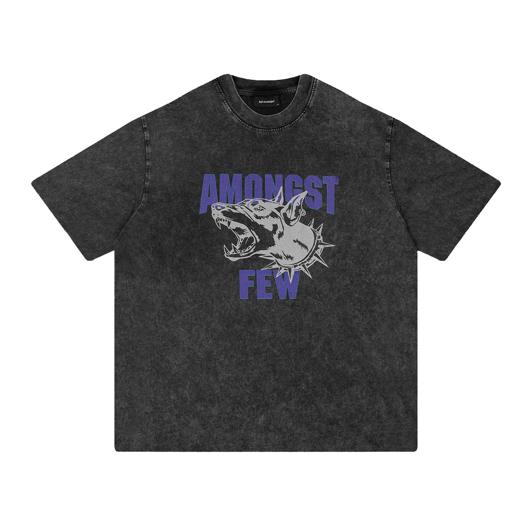 Beware Of The Dog T-Shirt - Washed Black