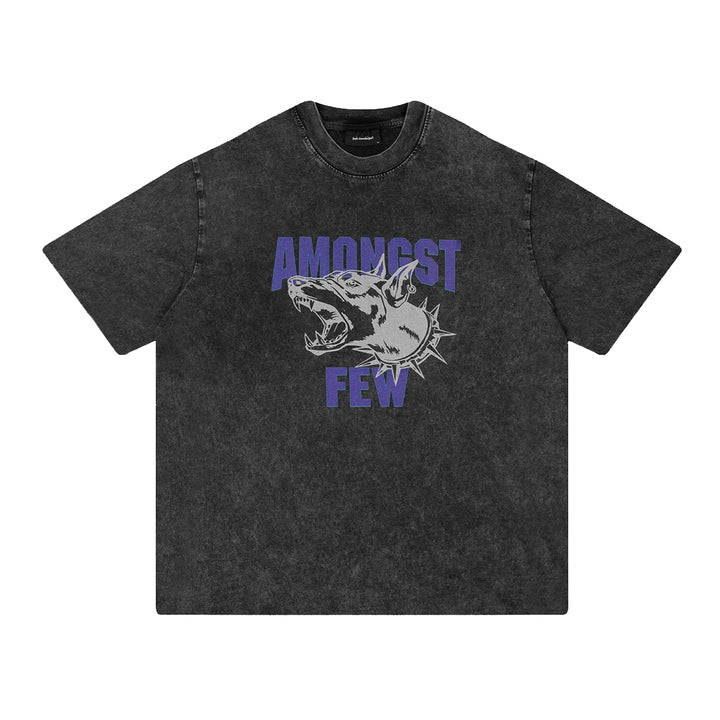 Beware Of The Dog T-Shirt - Washed Black
