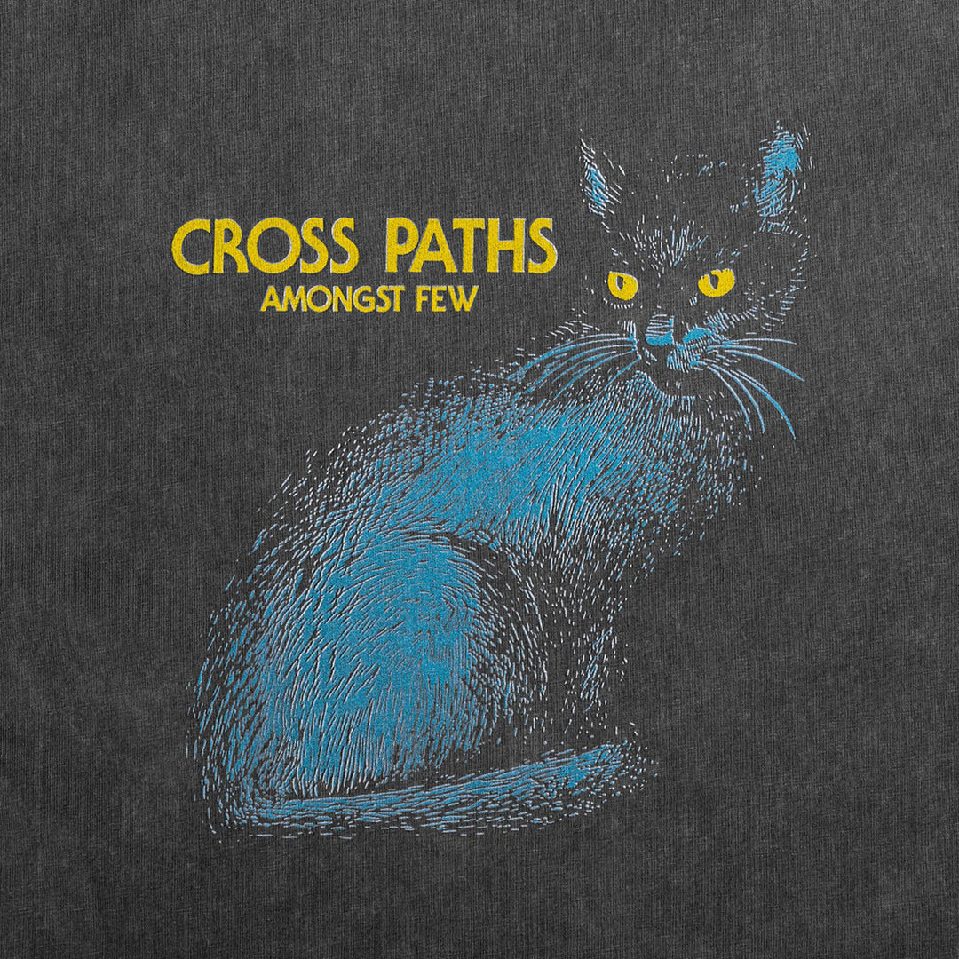 Cross Paths T-Shirt - Washed Grey