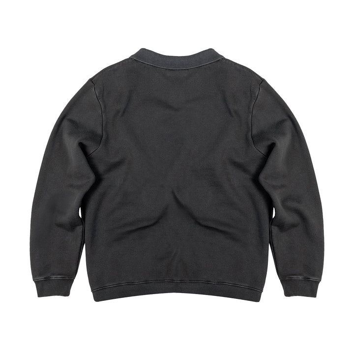 Derek Collared Sweater - Charcoal