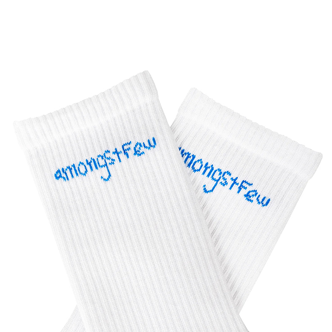Hand Drawn Socks - White