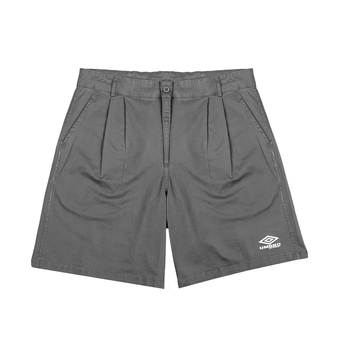 Chapel End Double Pleated Shorts - Grey