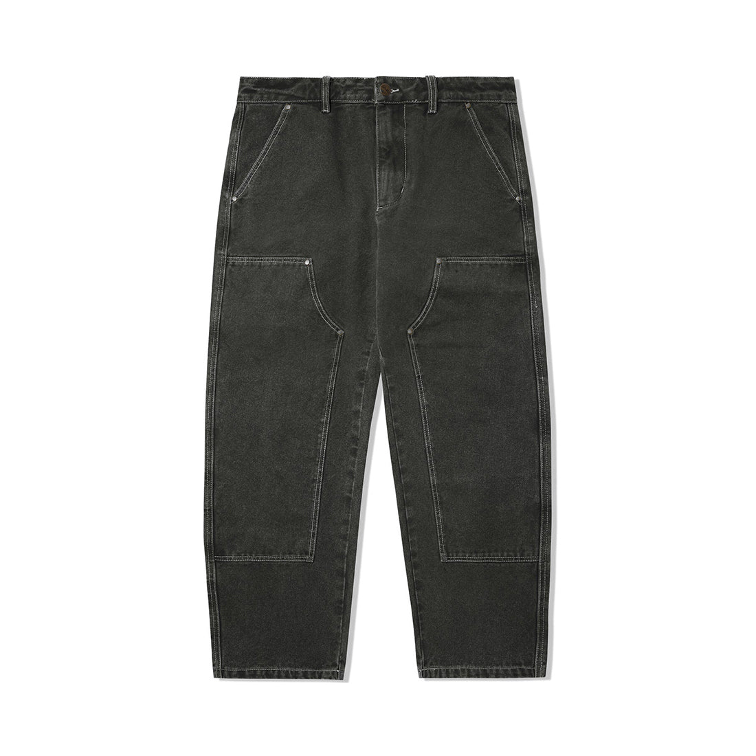 Work Double Knee Pants Washed Black