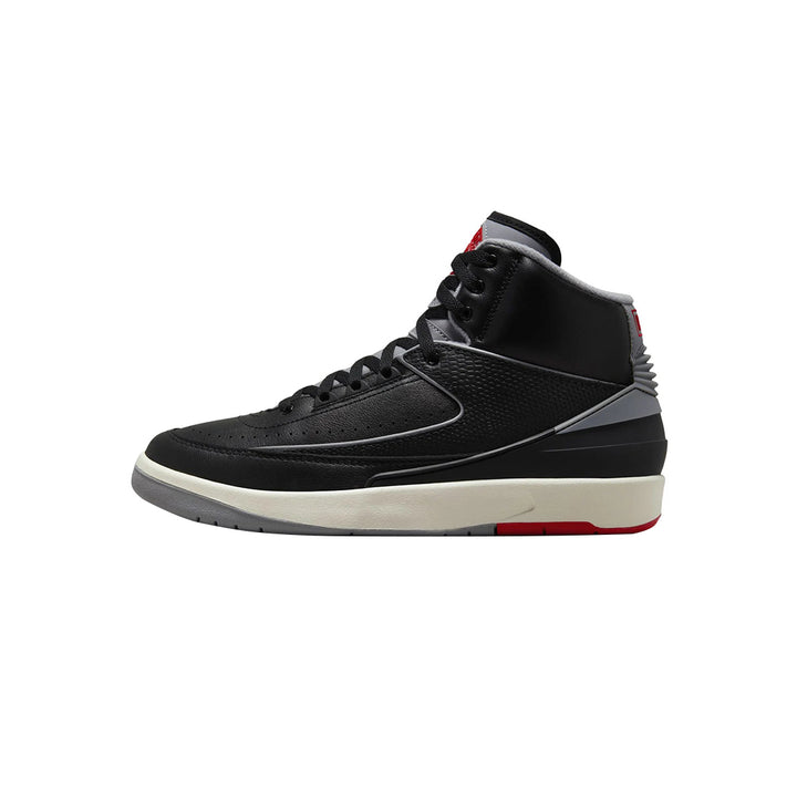 Air Jordan 2 Retro - Black/Cement Grey-Fire Red-Sail