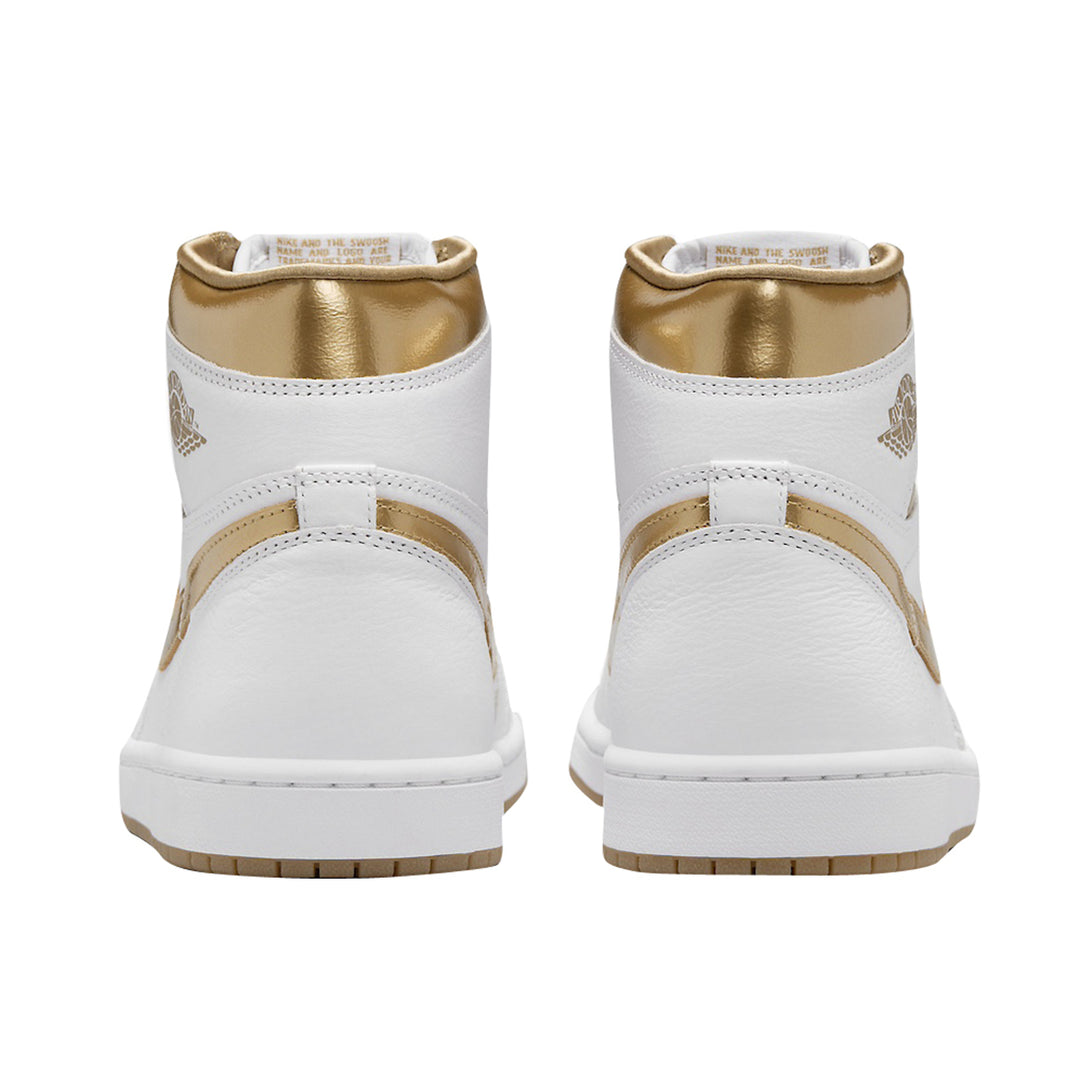 W Air Jordan 1 Retro Hi Og - White/Mtlc Gold-Gum Lt Brown