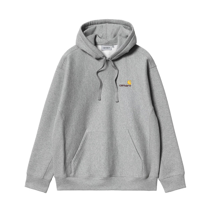 Hooded American Script Sweat - Grey Heather
