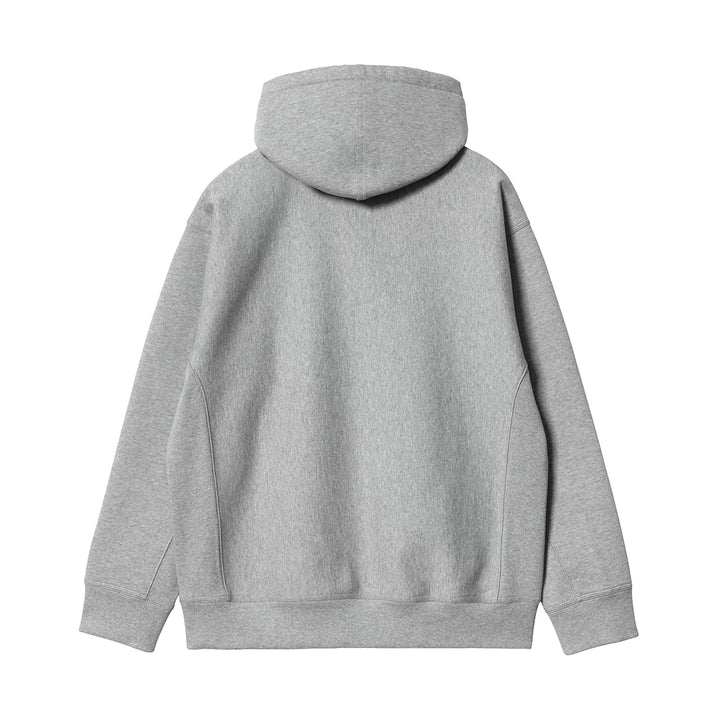Hooded American Script Sweat - Grey Heather