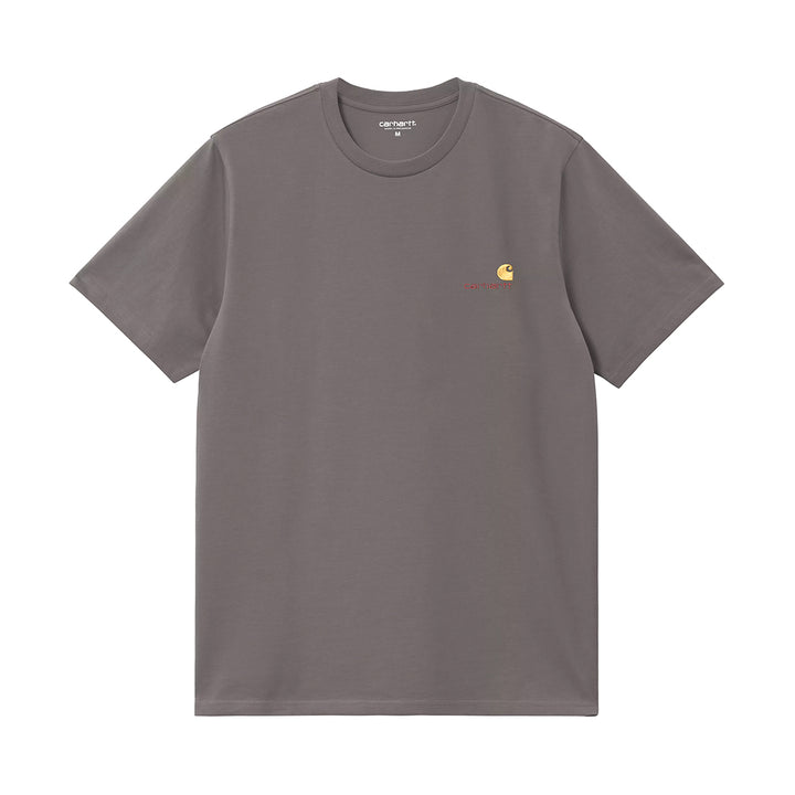 S/S American Script T-Shirt - Porphyry