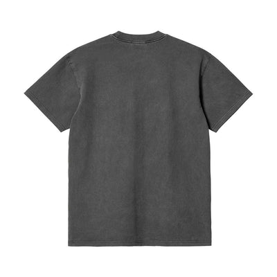 S/S Duster T-Shirt Black Garment Dyed