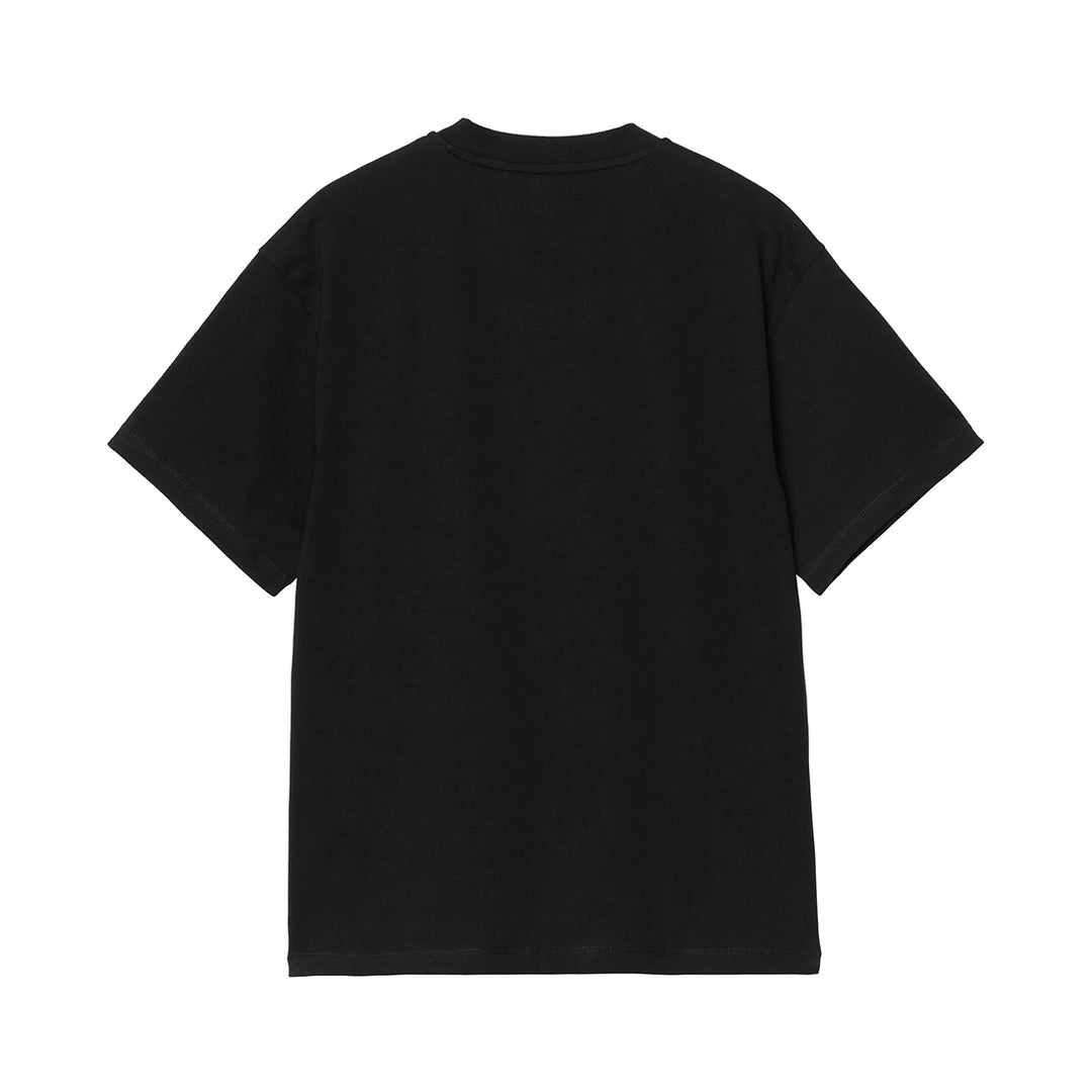 S/S Pocket Heart T-Shirt - Black/Red