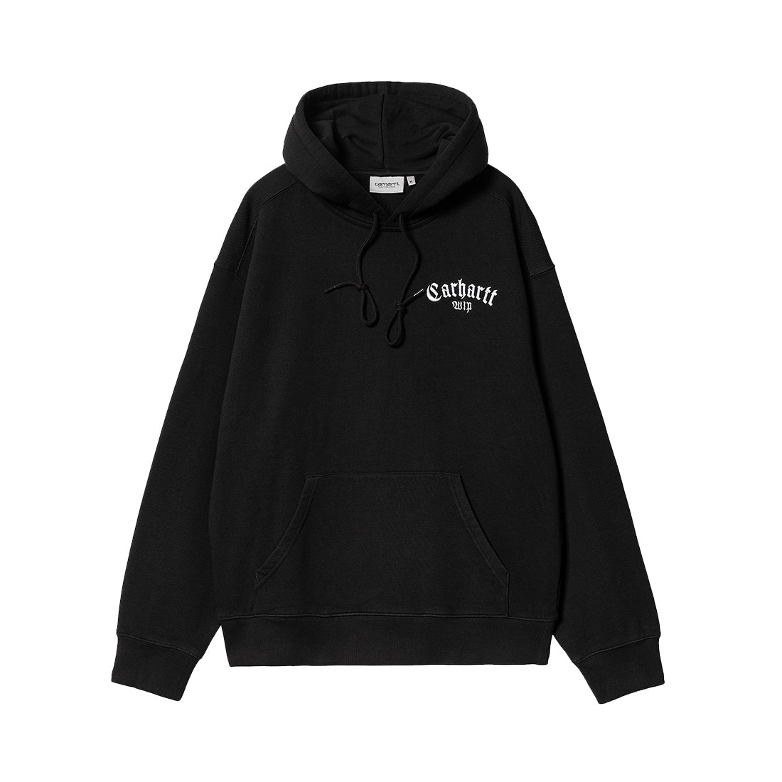 Hooded Onyx Script Sweat - Black/White – SOLELAB