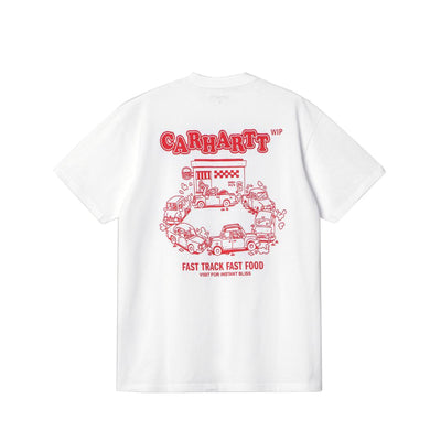 S/S Fast Food T-Shirt - White/Red
