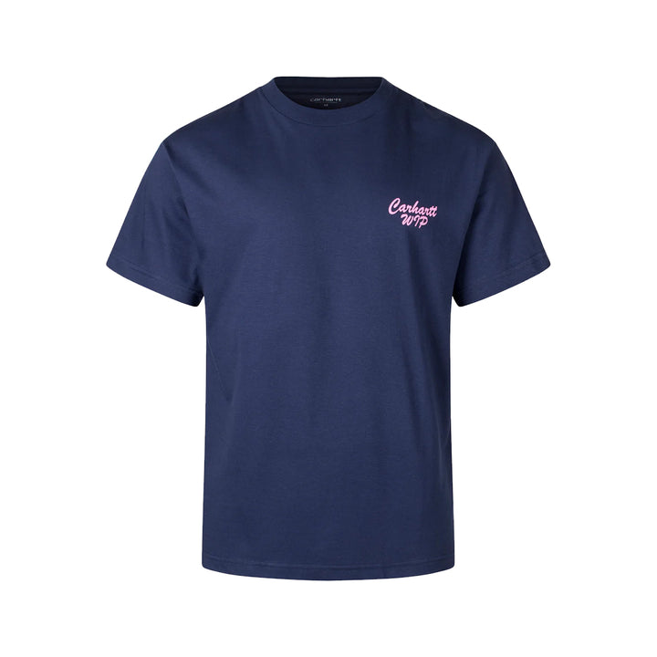 S/S Friendship T-Shirt - Air Force Blue/Light Pink