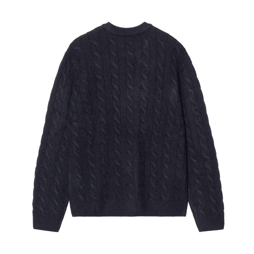 Signature Sweater - Deep Night/Glassy Pink