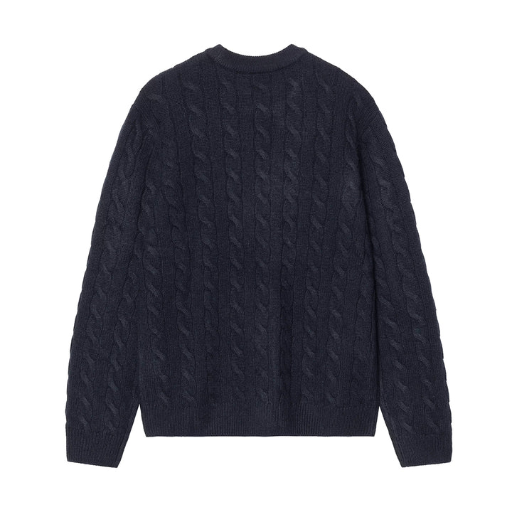 Signature Sweater - Deep Night/Glassy Pink
