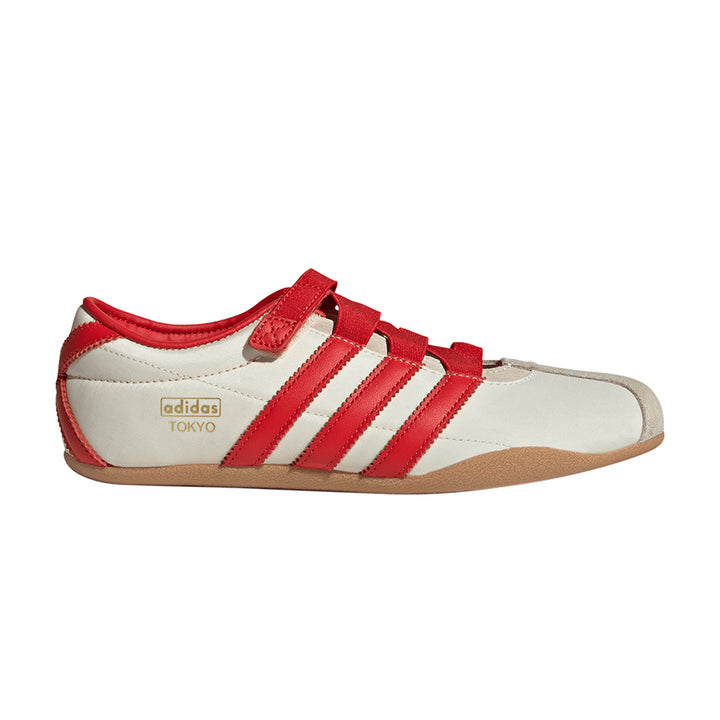 Tokyo Mary Jane - Cream White / Red / Gold Metallic