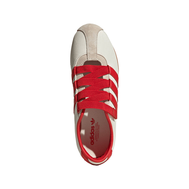 Tokyo Mary Jane - Cream White / Red / Gold Metallic