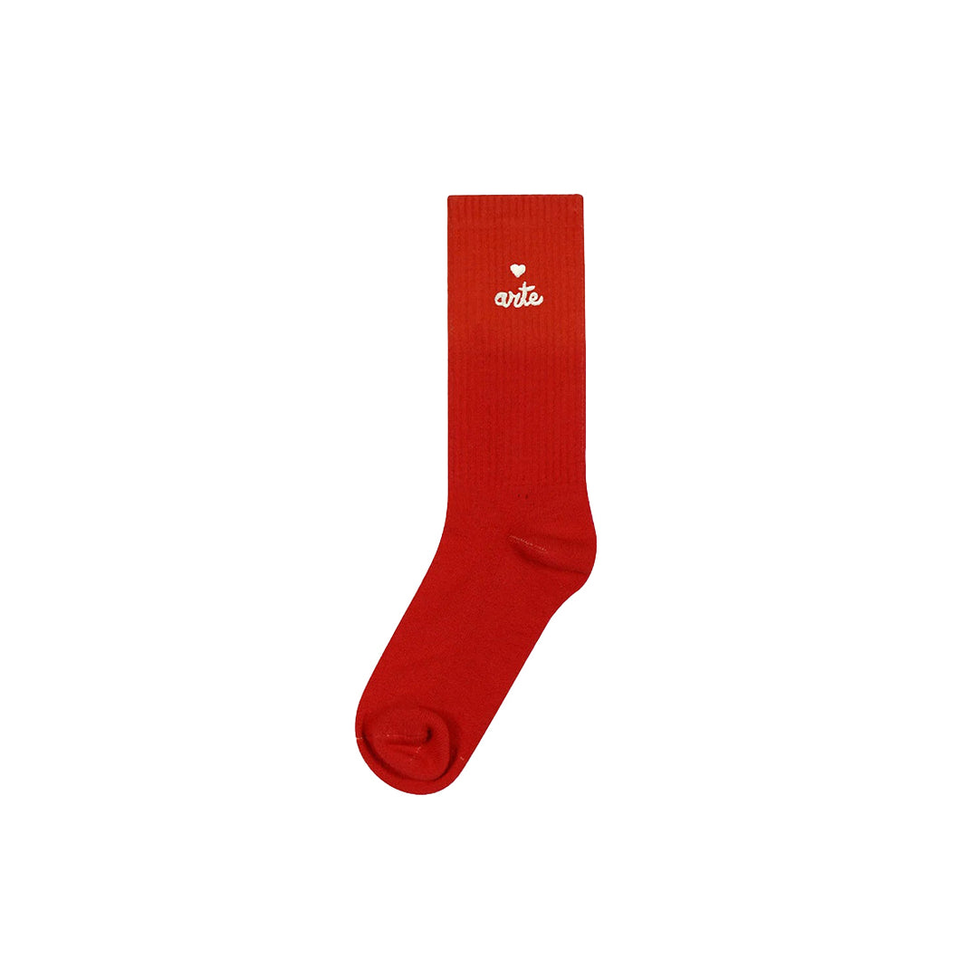 Heart Logo Socks - Red