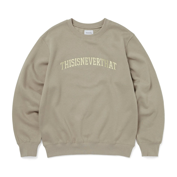 Arch-Logo Crewneck - Deep Beige