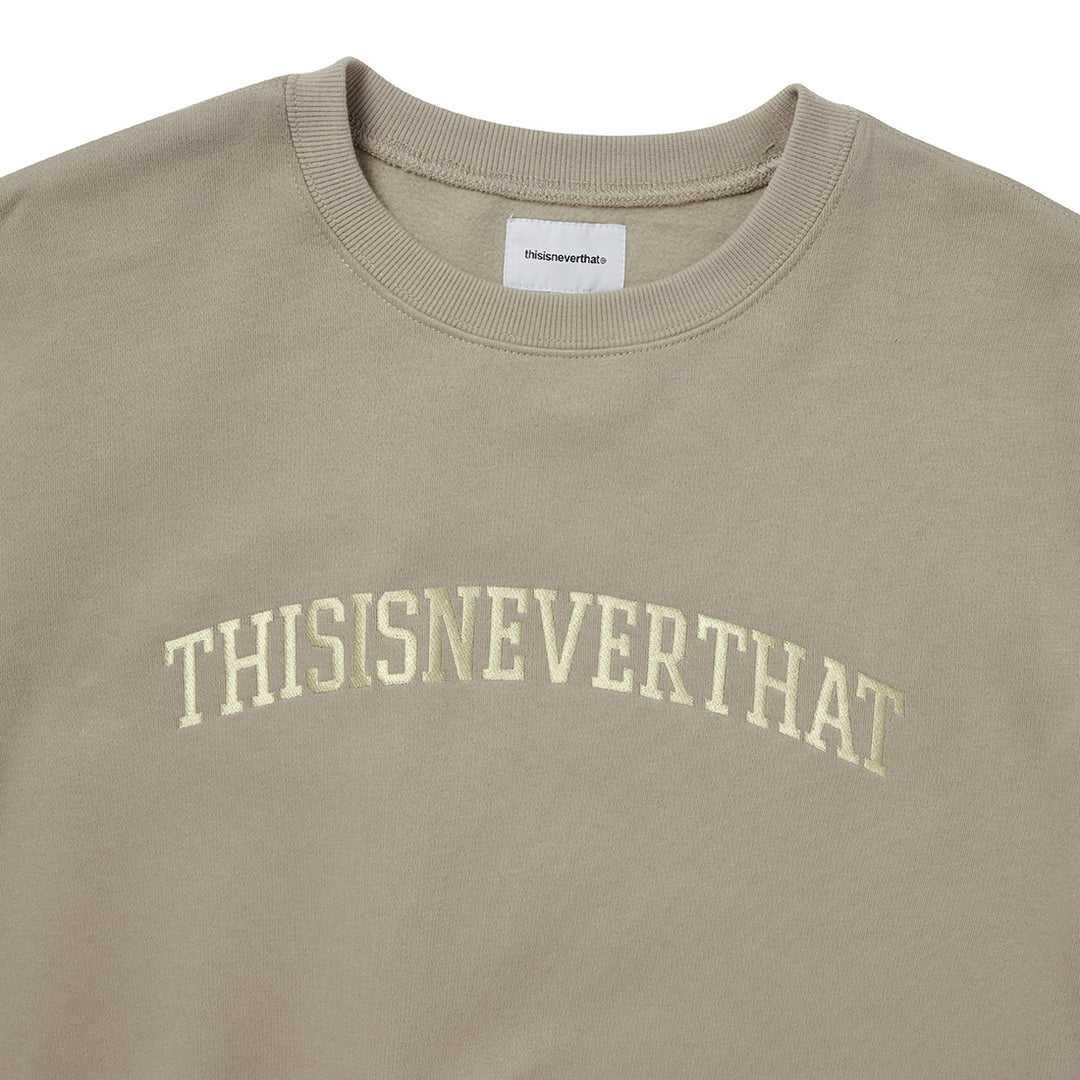 Arch-Logo Crewneck - Deep Beige