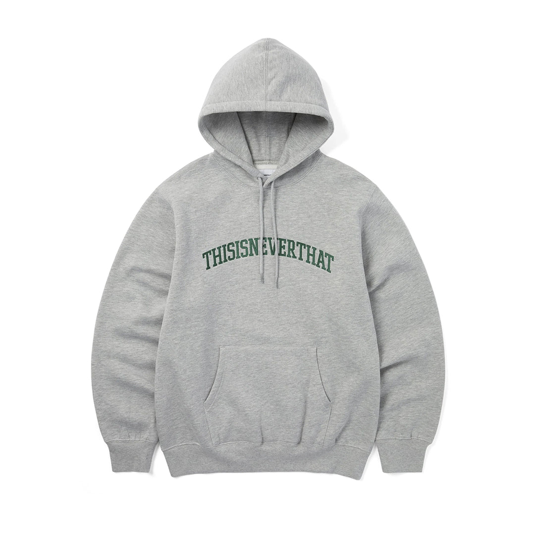 Arch-Logo Hoodie - Heather Grey