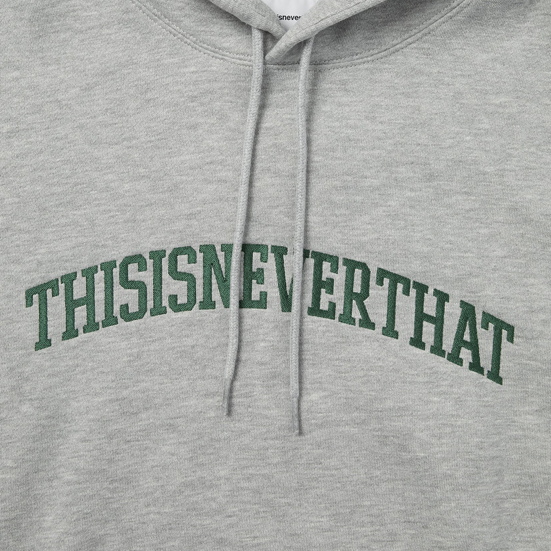 Arch-Logo Hoodie - Heather Grey