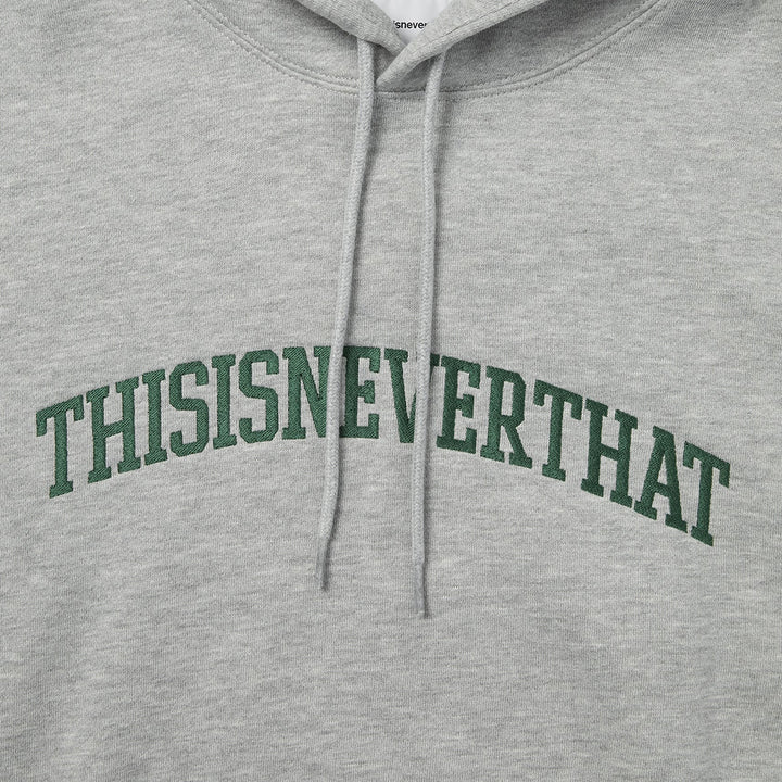Arch-Logo Hoodie - Heather Grey