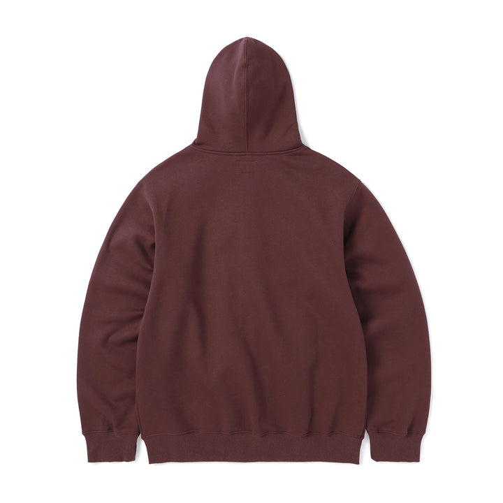 Dsn-Logo Zip Up Hoodie - Burgundy