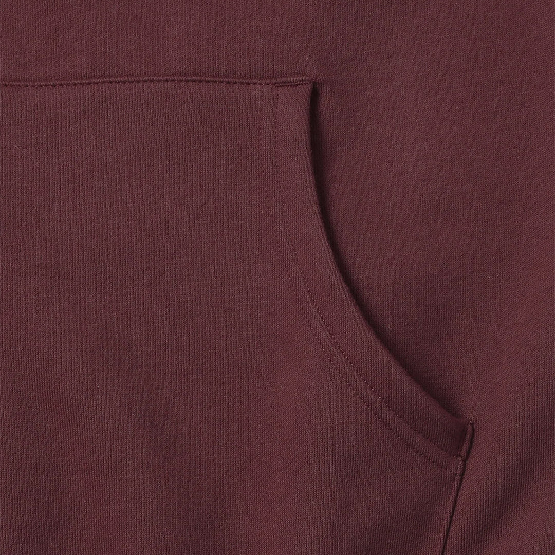 Dsn-Logo Zip Up Hoodie - Burgundy