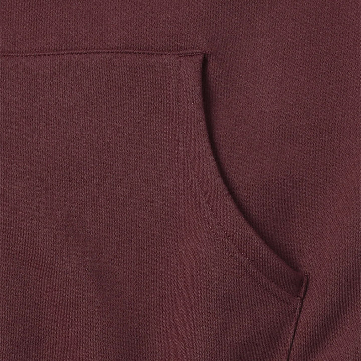 Dsn-Logo Zip Up Hoodie - Burgundy