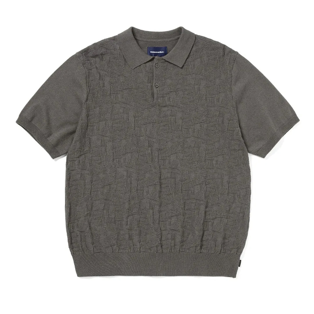 Stacked Tnt S/S Knit Polo - Grey
