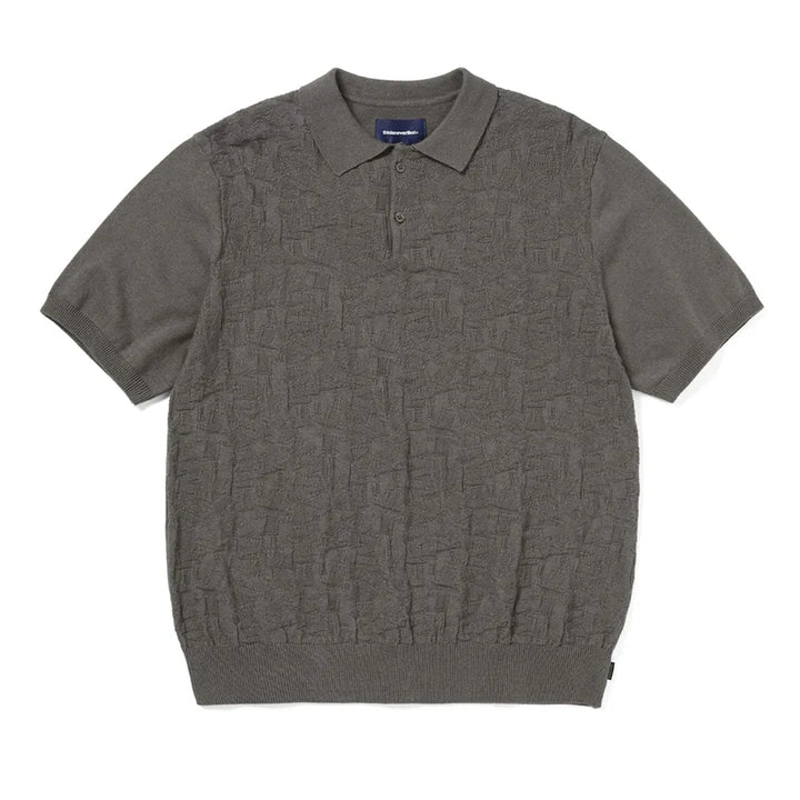 Stacked Tnt S/S Knit Polo - Grey