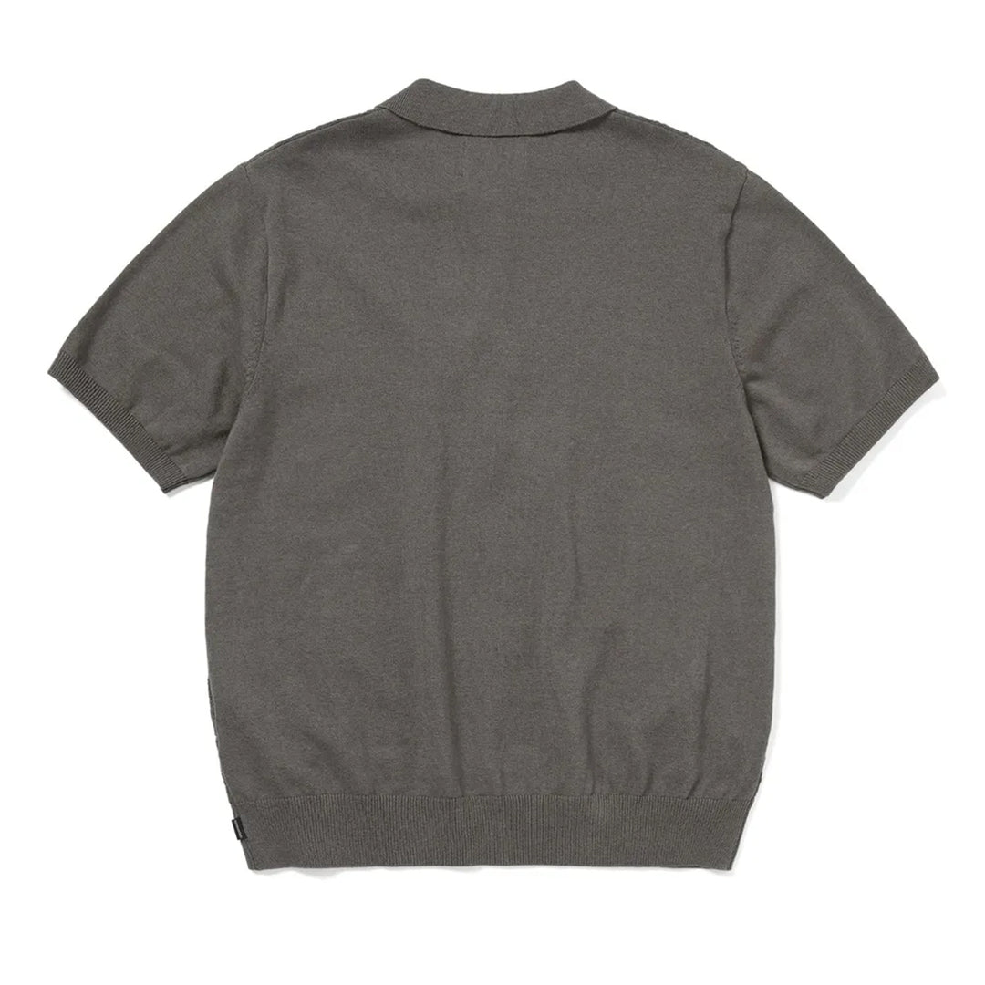 Stacked Tnt S/S Knit Polo - Grey