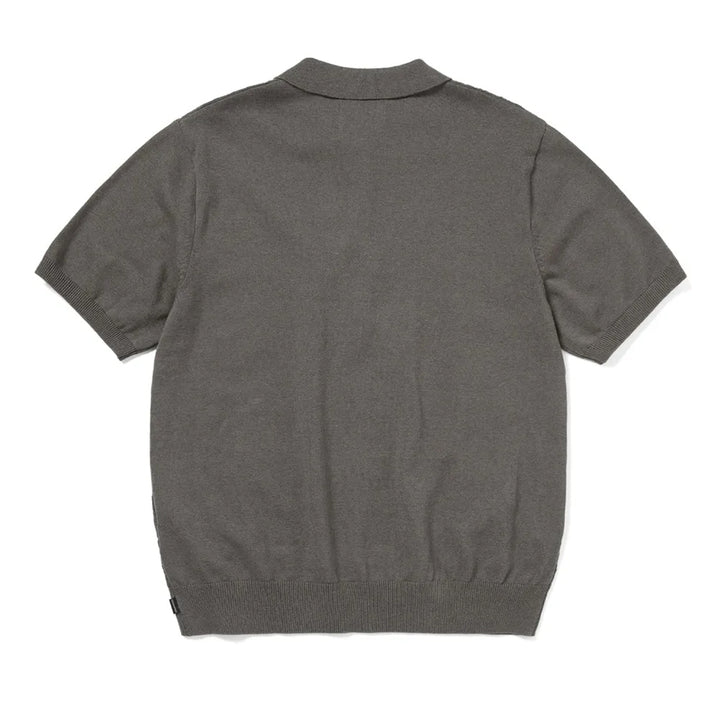Stacked Tnt S/S Knit Polo - Grey