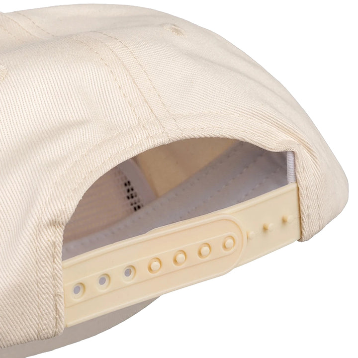 Thicc Logo Low Profile Snapback - Cream