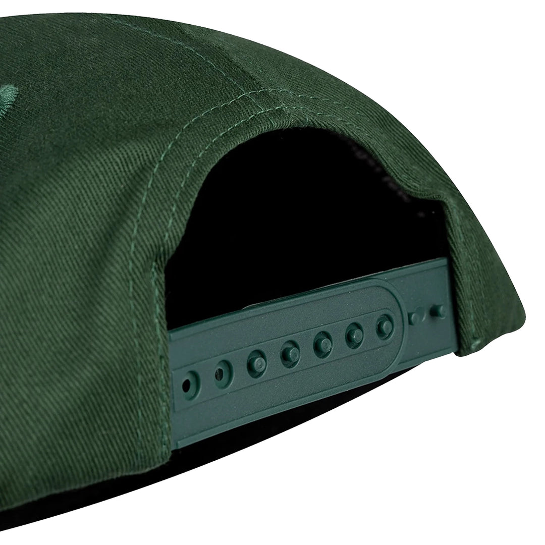 Thicc Logo Low Profile Snapback - Forest Green