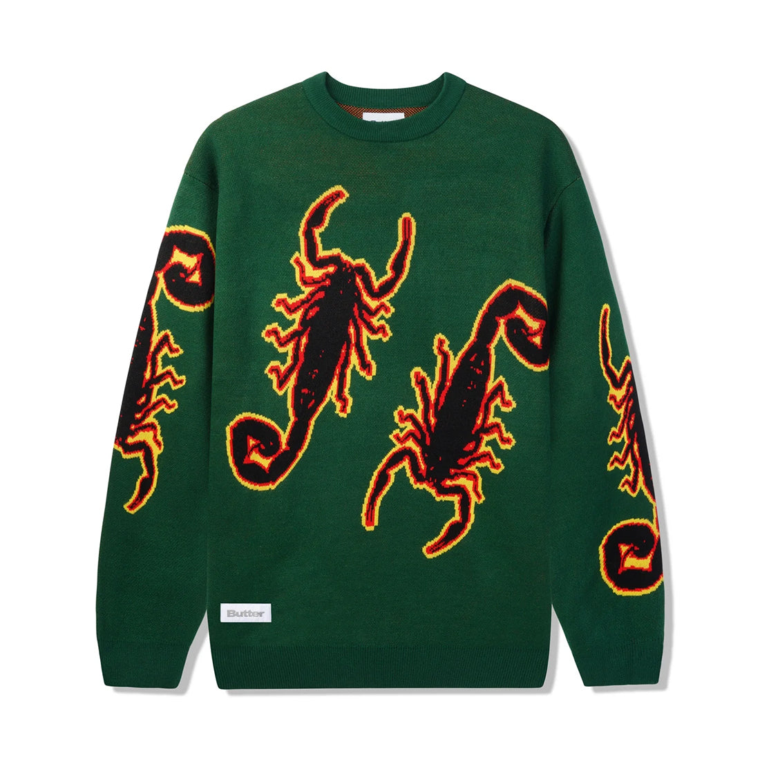 Scorpion Knitted Sweater - Forest Green