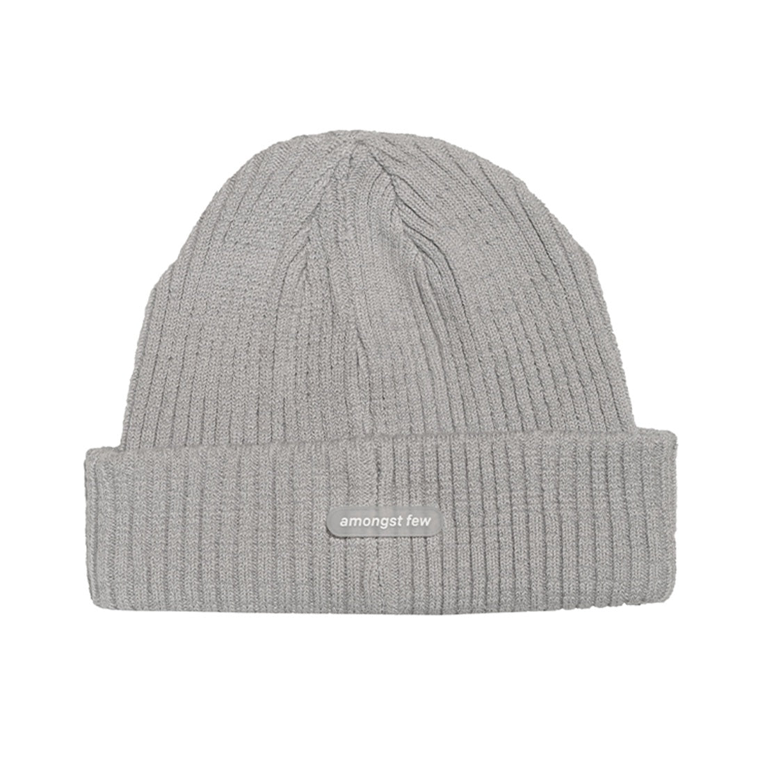 Patch Logo Beanie Hat (Grey)