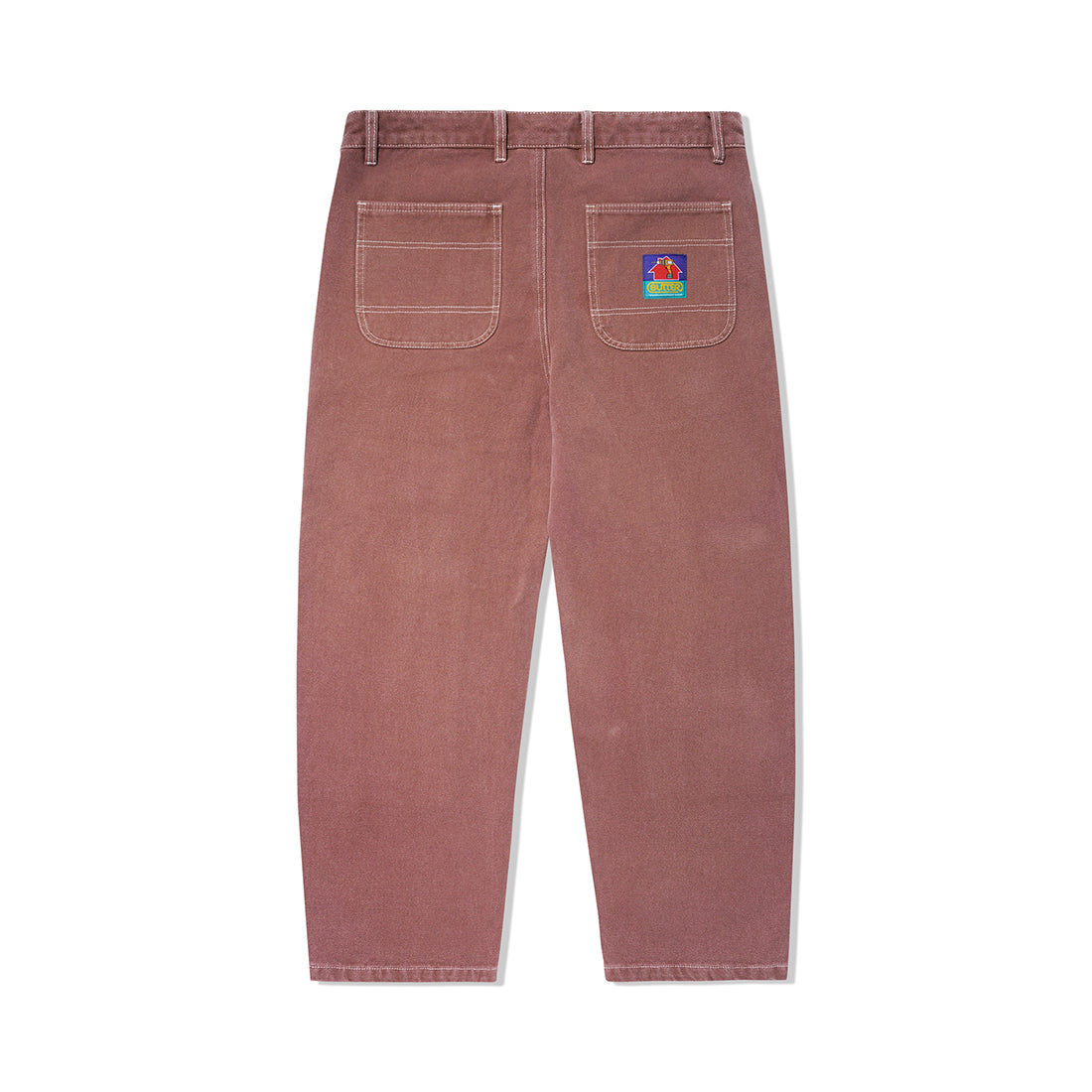 Washed Canvas Double Knee Pants Brick