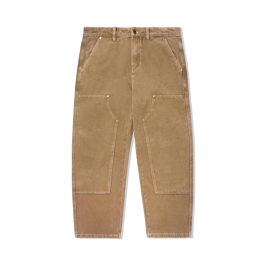 Work Double Knee Pants Washed Brown
