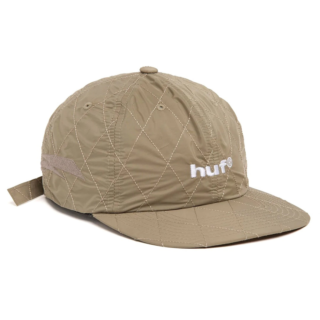 Lightining Quilted 6 Panel Hat Tan