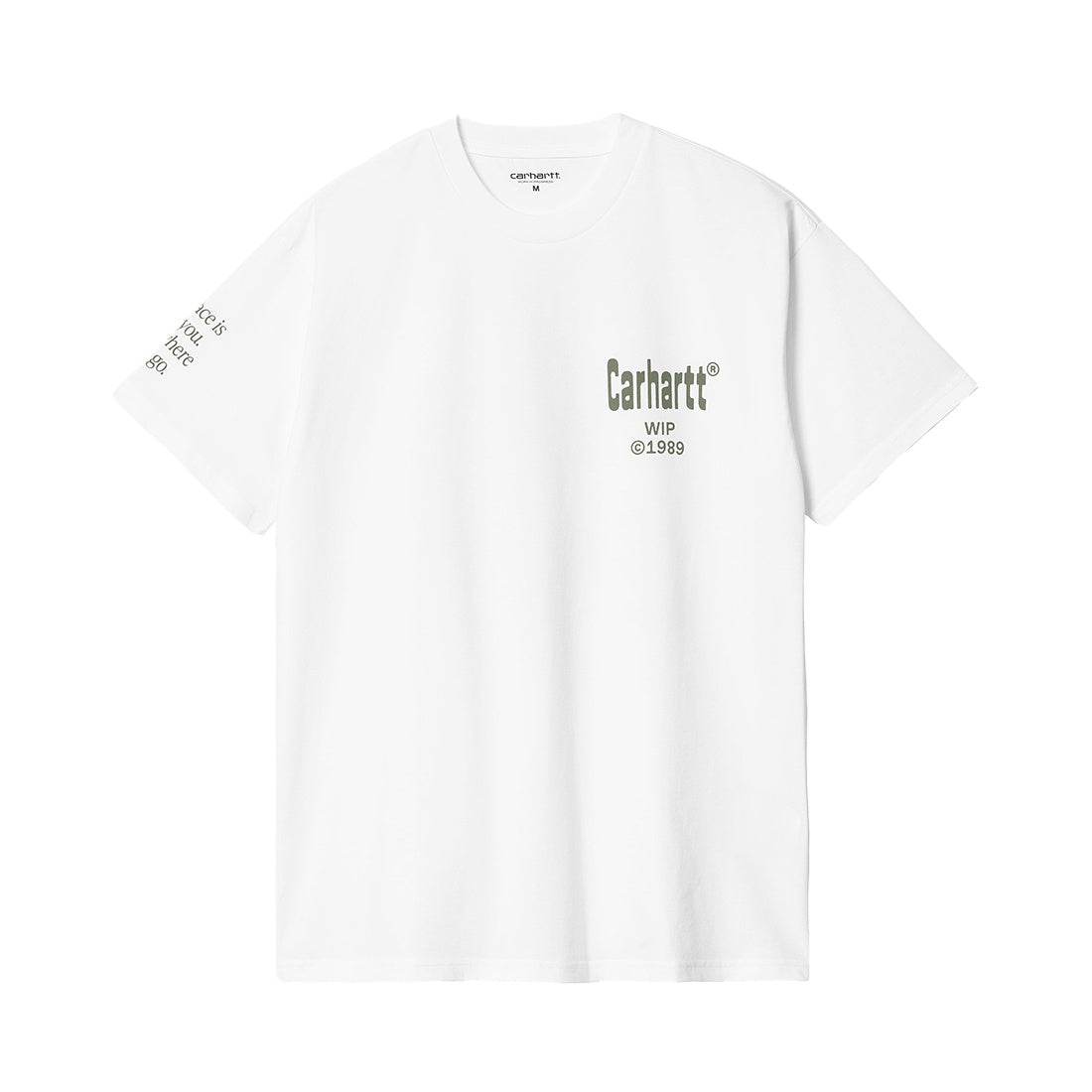 S/S Home T-Shirt White Dollar Green